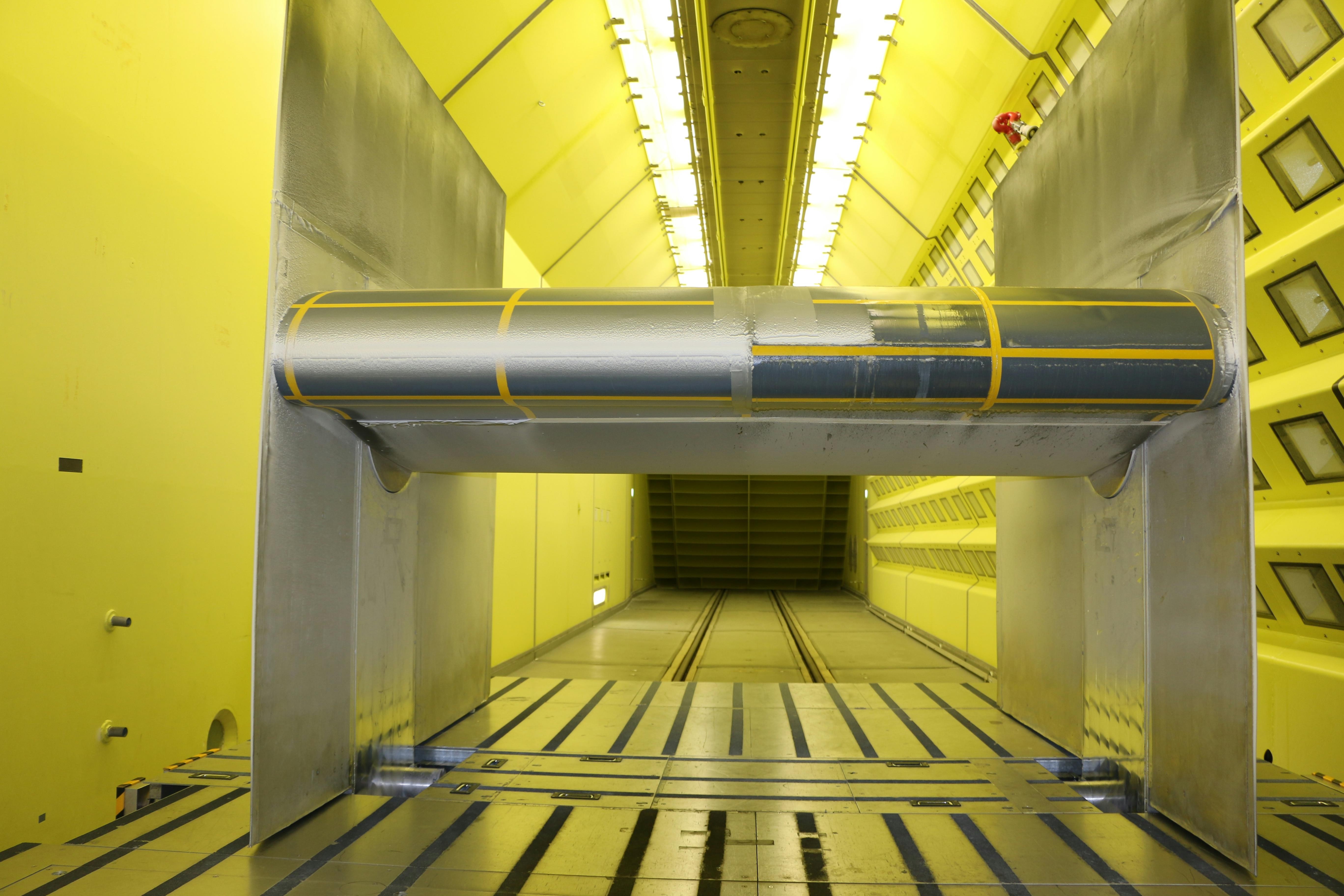 Icing wind tunnel test