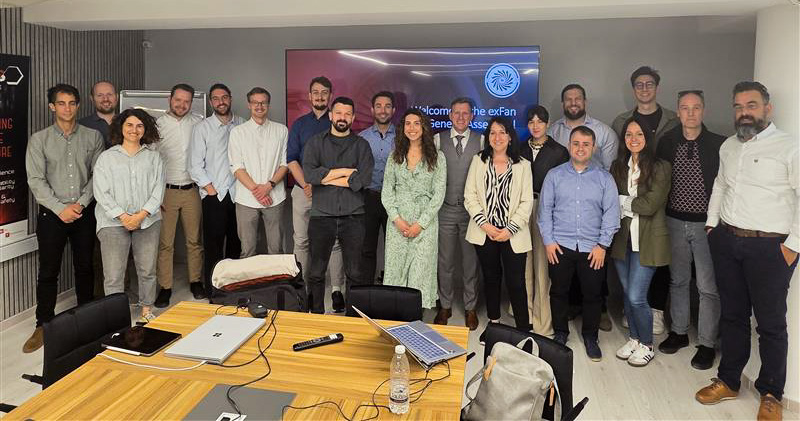 exfan team at IRES facilities during the M18 General Assembly meeting