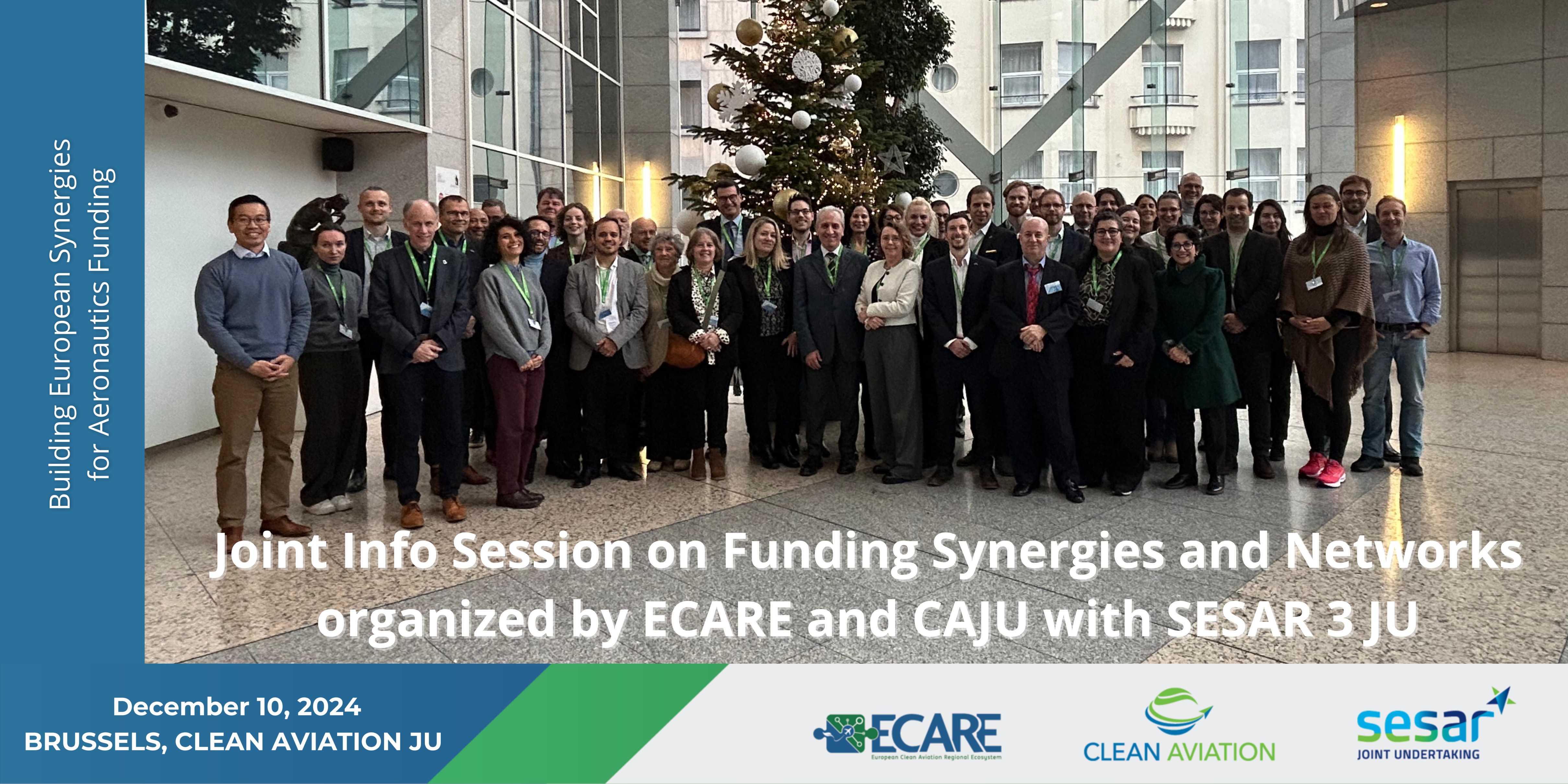 Joint Info Session on Funding Synergies and Networks c-organized by ECARE and CAJU with SESAR 3 JU